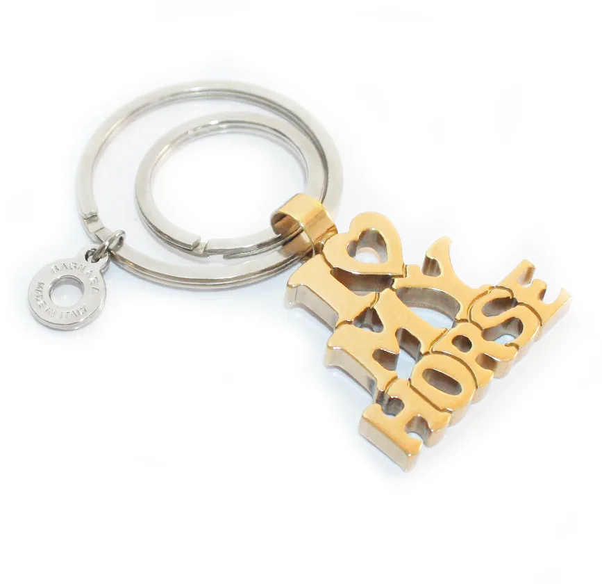 1511portachiavi-ilove-horse-oro