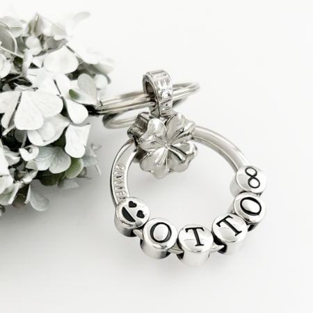 Customizable Key Holder 3D four-leaf clover