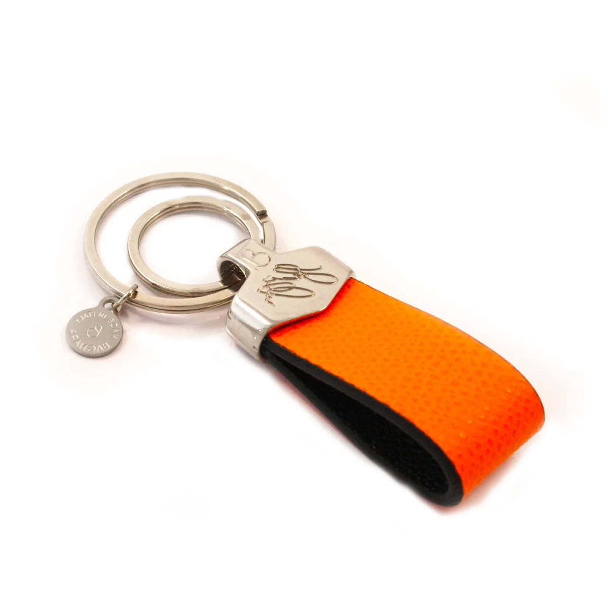 portachiavi-in-pelle-bicolor-arancio-nero