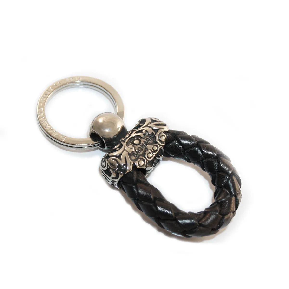 decorated-leather-key-holder-black Decorated Key Holder